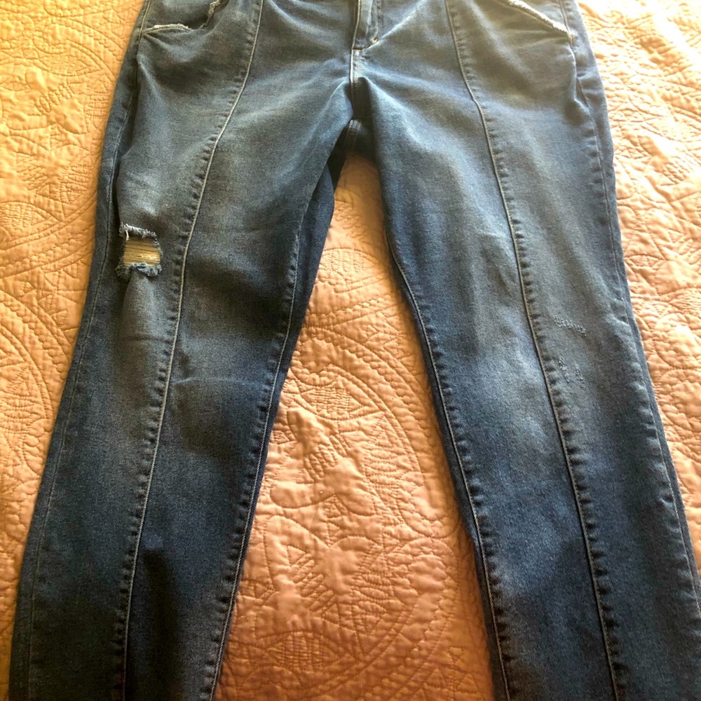 Distressed Boot Cut Jeans.  Size 20.